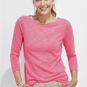 Vineyard Vines Striped Boatneck Tee